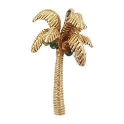 9ct gold palm tree pendant/charm, hallmarked