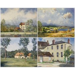 Rear Admiral Humfrey John Bradley Moore RI (British 1898-1985): 'Marenla' 'Brimeux' 'Hotel at La Charité-sur-Loire' and A French Lake, set four watercolours variously signed and dated '80 max 41cm x 57cm (4) (unframed)
Notes: Moore was a friend of Russell Flint's and sitter for one of the rare portraits painted by him - both were members of the Arts Club, and both had served in the Royal Navy during WWI
