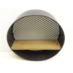  Industrial style circular shelf, D40cm  
