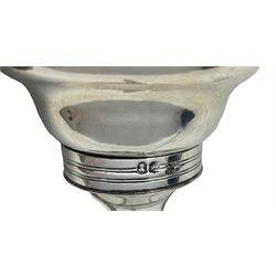 George IV silver wine funnel by Rebecca Emes & Edward Barnard I, the filter with gadrooned edge, shell-form clip and original gauze, H12cm 