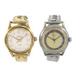Roamer Rotopower automatic 21 jewels wristwatch and a Ogival manual wind wristwatch, both on expanding straps