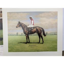 Brian 'Braaq' Shields (British 1951-1997): York, limited edition colour print signed and numbered 120/850 in pencil 50cm x 75cm, together with nine further racing prints, max 58cm x 65cm (10)