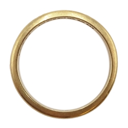 Gold wedding band, gold tie pin and clasp , all 9ct hallmarked or stamped, approx 4.9gm
