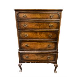 Queen Anne style chest of drawers