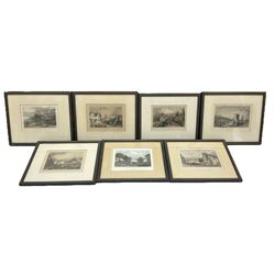 Essex Scenes and Attractions - set seven early-mid 19th century engravings with hand colouring including 'Southend' 'Rumford' etc (7)