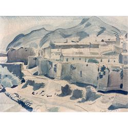 Frank Charles Medworth (British 1892-1947): 'A Village in Catalonia', watercolour signed and dated 1927, 25cm x 34cm
Provenance: Purchased from the artist 1939