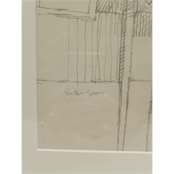 After Ruskin Spear (British 1911-1990): Studies of a Swiss Cheese Plant, pair pencil sketches signed 52cm x 32cm and 42cm x 38cm (2)