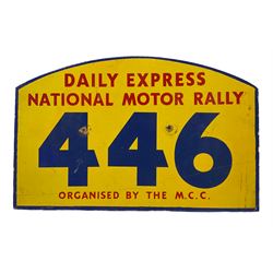 Daily Express Motor Rally plaque on board W31cm