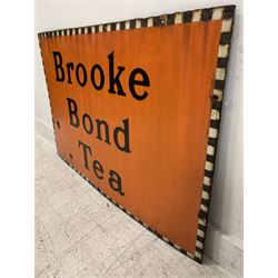 Smaller Brooke Bond Tea single sided enamel sign, L76cm 