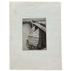 Frederick George Austin (British 1902-1990): The Stone Bridge, drypoint etching signed dated 1929 in pencil 13cm x 10cm (unframed)
Provenance: direct from the granddaughter of the artist