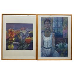 After Mahmud Cawian (Iraqi 1951-): 'Young Ballerina' 'Two Ladies' 'Still Life' & 'Landscape', set four limited edition colour prints signed and numbered 33/150 in pencil max 73cm x 49cm (4)