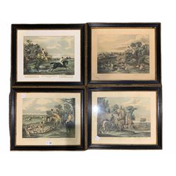 After Francis Calcraft Turner (British c.1782-1846): 'Bachelor's Hall', complete set six early 19th century hand-coloured engravings (6)