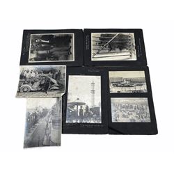 Series of thirty photographs of Palestine during the disturbances circa 1936-9 by M.N.Wallace mounted on card with remarque sketches and script 