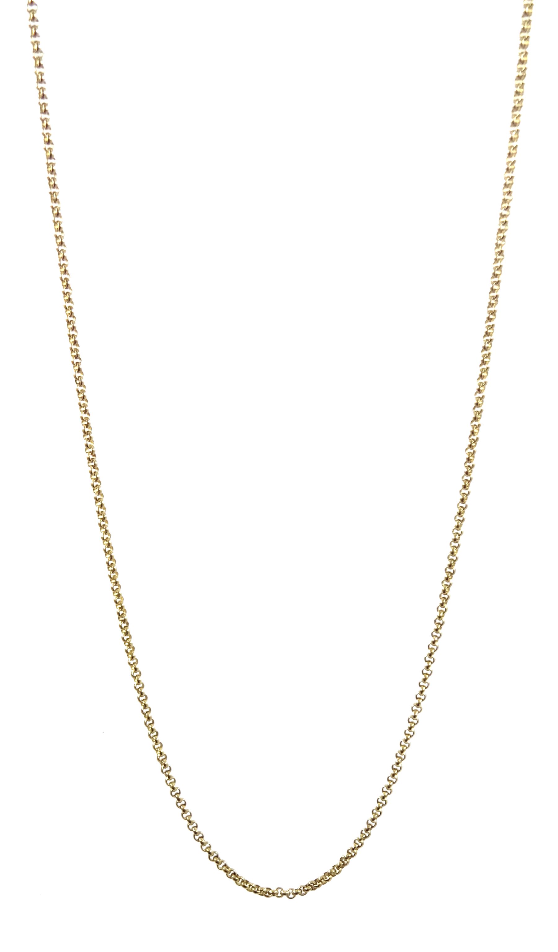 DS 9ct gold Rolo link chain necklace, hallmar - Jewellery & Watches