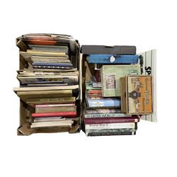 Quantity of assorted books in two boxes