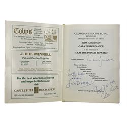 The Georgian Theatre Royal, Richmond, programme for a Gala Performance 1988 with Judi Dench, Pauline Jameson and other signatures and Rudolf Nureyev signature 