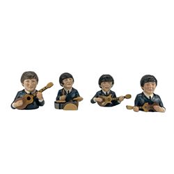 Set of four Bairstow Manor Collectables limited edition 'Legends of Rock and Roll' character jugs modelled as the Beatles, by Ray Noble, no. 304/1963
