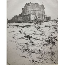 Ernest Stephen Lumsden (British 1883-1948): 'The Palace at Jodhpur', etching signed and titled in pencil 26cm x 20cm