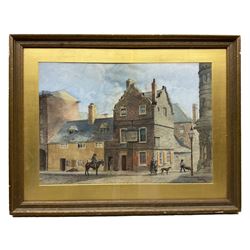Rafter (British 19th century): The Horse & Coach Town Pub, watercolour signed and dated '83, 35cm x 50cm