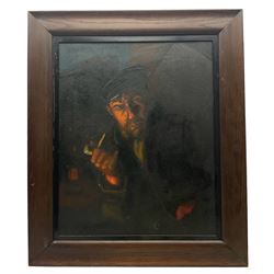 Northern British School (Early/Mid-20th century): Sailor Smoking a Pipe, oil on canvas unsigned 58cm x 46cm