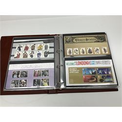 Queen Elizabeth II mint decimal stamps, mostly in presentation packs, face value of usable postage approximately 380 GBP