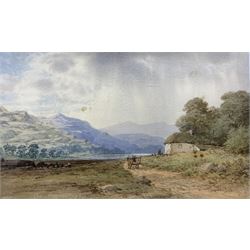 William Moore (British 1817-1909): 'Near the Heady Loch Tay',  watercolour signed titled and dated 1880, inscribed verso 19cm x 31cm