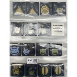 Collection of eighteen Mashonaland Turf Club enamel horse racing members badges and fifteen Witwatersrand  horse racing badges (33)