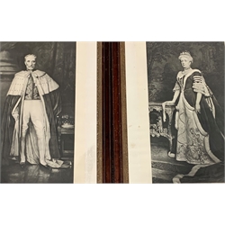 Pair of portrait prints of 2nd Viscount Halifax and his wife Agnes and five other portrait prints (6)
