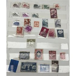 Predominantly Chinese stamps including various 1980s examples, overprints etc, housed in a stockbook/album