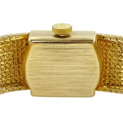 Omega 9ct gold ladies manual wind bracelet wristwatch, Cal. 1100, case No. 7115694, Birmingham 1979