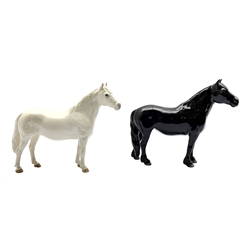 Beswick model of a Connemara Pony No. 1641 and a Beswick Fell Pony No. 1647 