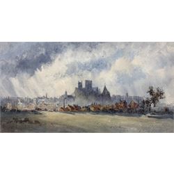 William James Boddy (British 1831-1911): 'York', watercolour signed with initials and dated 1902, 15cm x 27cm