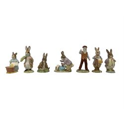 Group of seven Royal Albert F. Warne & Co Beatrix Potter figures 