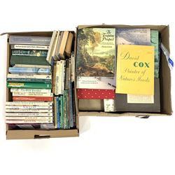 Two boxes of books on Art, Gardening etc
