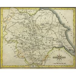 John Cary (British 1754-1835): 'North Riding of Yorkshire' and 'Yorkshire' two hand-coloured engraved maps together with Thomas Kitchin (British 1719-1784): 'A New Map of Yorkshire Drawn from the Best Authorities' engraved map max 23cm x 28cm (3)