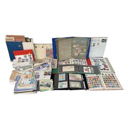 Great British and World stamps, including first day covers, Canada, Australia, Austria, Colombia, Ireland, France, French Colonies, Italy etc, housed in various album, folders and loose, in one box