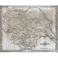 Robert Morden (British c.1650-1703): 'The West Riding of Yorkshire', hand-coloured map, together with After John Cary (British 1754-1835): 'Yorkshire', hand coloured map pub. 1793, max 36cm x 42cm (2)