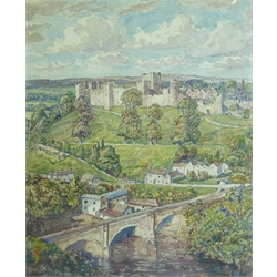  English School (20th century): Ludlow Castle, watercolour unsigned  42cm x 34cm  
