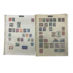 World stamps including United States of America, Great Britain, France, Portugal, India, Jamaica etc, housed in various stockbooks, albums, folders and loose, in two boxes