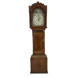 Kern, Swansea - Victorian eight-day mahogany longcase clock, with pendulumn, no weights. 


