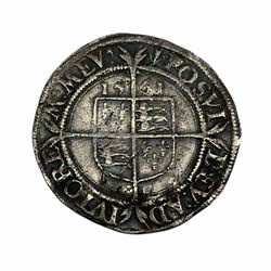 Queen Elizabeth I 1561 hammered silver sixpence coin