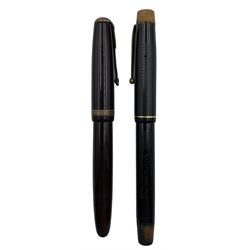 Parker Duofold fountain pen with 14k nib and a De La Rue Onoto the pen fountain pen with 14k nib (2)