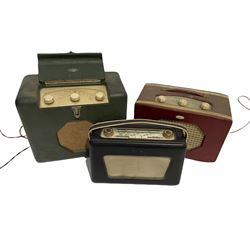 Three vintage Roberts Radios: model R500, Type CR and 52866 (3)