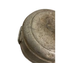 Ilkeston Cooperative - aluminium milk churn with twin handles, Grundy Teddington lid