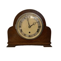 1950's Westminster chiming mantel clock with a three train Elliot movement.