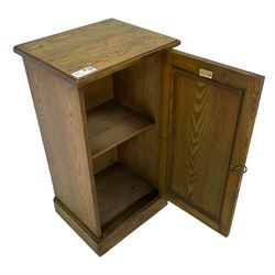 Edwardian oak bedside cabinet