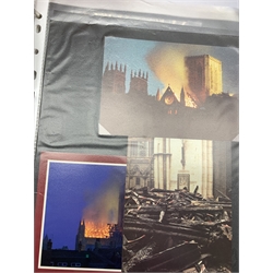  Mostly York and Yorkshire interest postcards - Edward VII and later postcards including 'R.C. Cathedral, York', Clifford's Tower, York Minster etc, housed in eight albums, many hundreds of cards  