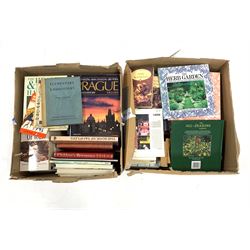 Two boxes of books on gardening, crafts, novels etc