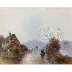 James Walter Gozzard (British 1862-1926): 'Nightfall', watercolour signed and titled 30cm x 37cm