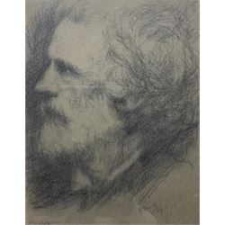Howard Everett Smith (American 1885-1970): Side Profile Portrait of a Gentleman, pencil sketch signed dated '09 and inscribed 'Meredith' 24cm x 19cm 